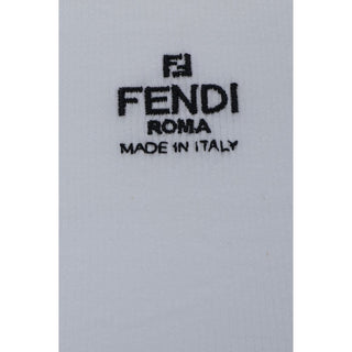 Fendi White Cotton T-Shirt