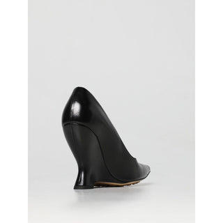 Bottega Veneta Black Leather High Heel Pumps