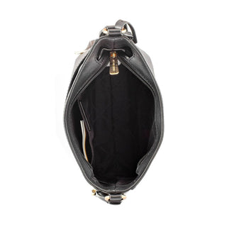 Michael Kors Black Canvas Crossbody Bag