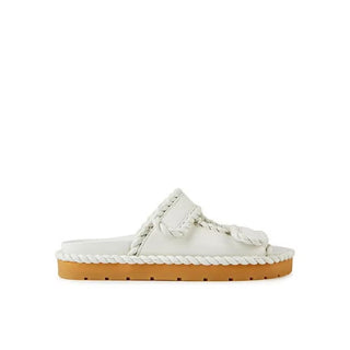 Bottega Veneta White Lamb Leather Sandals