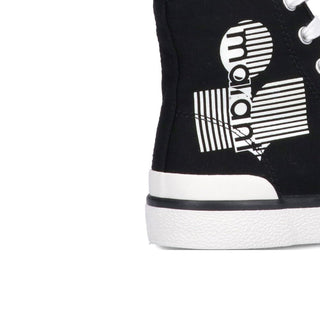 Isabel Marant Black Canvas High Top Sneakers