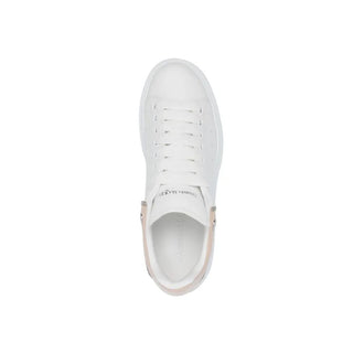 Alexander McQueen White Calfskin Platform Sneakers