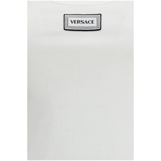Versace White Cotton Top