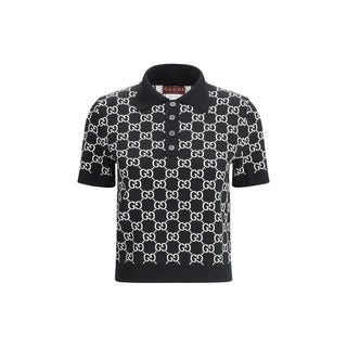 Gucci Black Wool Pattern Shirt