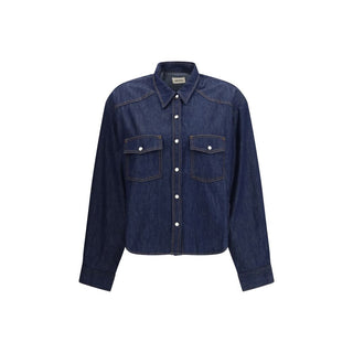 Khaite Blue Denim Shirt