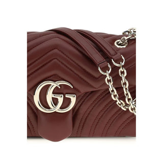 Gucci Bordeaux Calf Leather Bos Taurus Shoulder Bag
