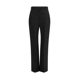 Alexander McQueen Black Cotton Dress Pants