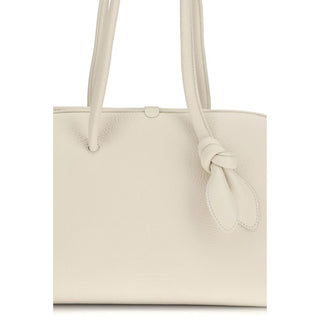 Jacquemus White Calf Leather Bos Taurus Shoulder Bag