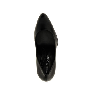 Alexander McQueen Black Lambskin High Heel Pumps