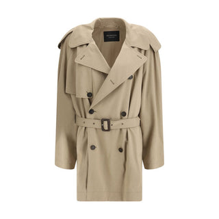Balenciaga Beige Cotton Trench Coat