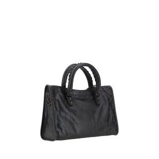 Balenciaga Black Calf Leather Bos Taurus Shoulder Bag