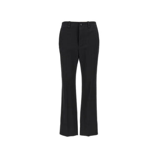 Saint Laurent Black Cotton Casual Pants