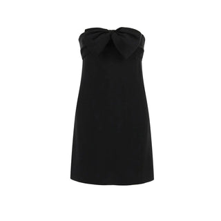 Saint Laurent Black Acetate Casual Dress