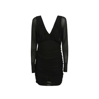 Saint Laurent Black Viscose Cocktail Dress