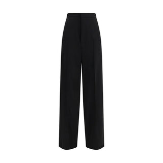 Balenciaga Black Cotton Dress Pants