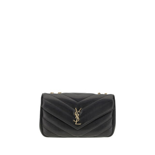 Saint Laurent Black Calf Leather Bos Taurus Shoulder Bag