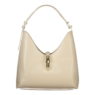 Furla Beige Leather Women Handbag