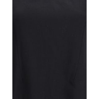 Alexander McQueen Black Wool Casual Dress