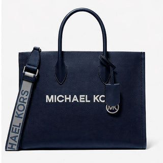 Michael Kors Blue Fur Shoulder Bag
