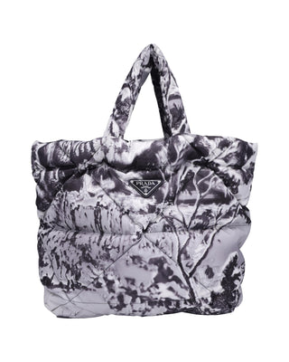 Prada Gray Nylon Tote Bag