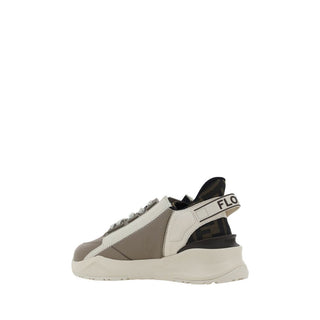 Fendi Brown Calf Leather Bos Taurus Athletic Sneakers
