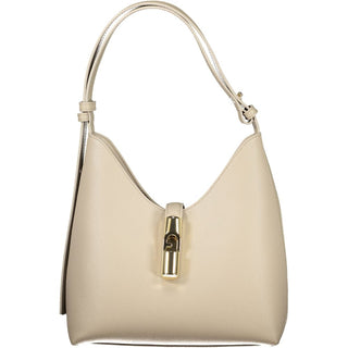 Furla Beige Leather Women Handbag