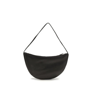 The Row Black Calf Leather Bos Taurus Shoulder Bag