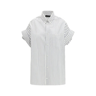 Balenciaga White Cotton Shortsleeve Shirt