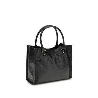 Balenciaga Black Lamb Ovis Aries Aries Shoulder Bag