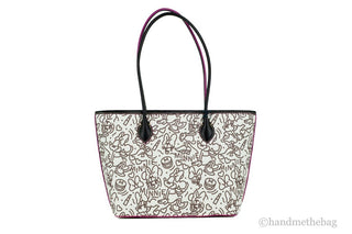 Dooney & Bourke Disney Medium Minnie Mouse Line Art Coated Cotton Tote Handbag