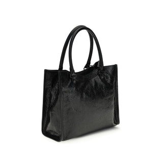 Balenciaga Black Lamb Ovis Aries Aries Shoulder Bag