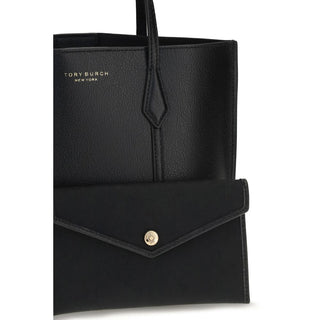 Tory Burch Black Calf Leather Bos Taurus Handbag