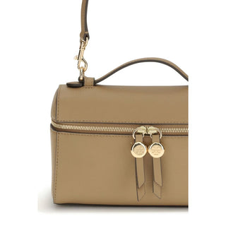 Tory Burch Beige Calf Leather Bos Taurus Handbag