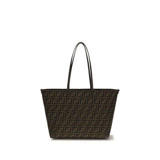 Fendi Brown Polyester Shoulder Bag