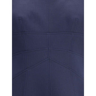 Alexander McQueen Short Dress with short gathered sleeves