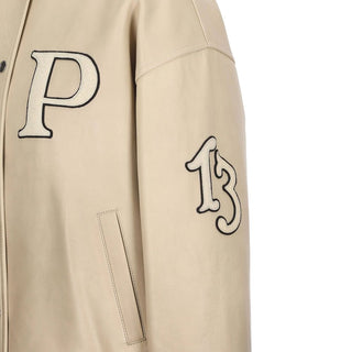 Prada Padded Leather Varsity Jacket
