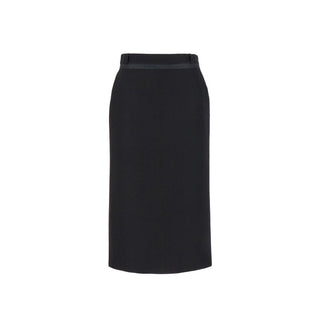 Fendi Virgin Wool Grain De Poud Skirt