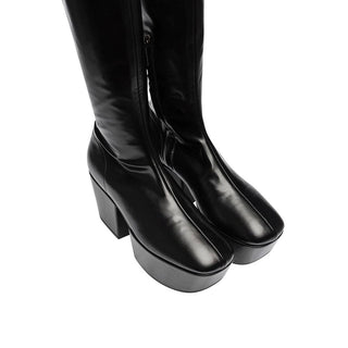 Prada Leather Platform Boots