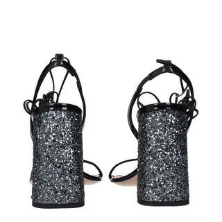 Miu Miu Black Leather Platforms