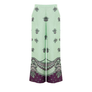 Gucci Green Silk Pant