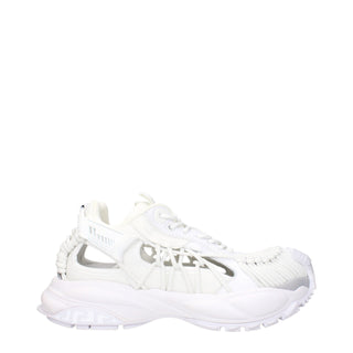 Versace White Leather Low Tops