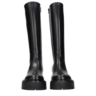 Celine Black Leather Ankle Boots