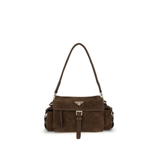 Prada Explore medium Suede Shoulder Bag
