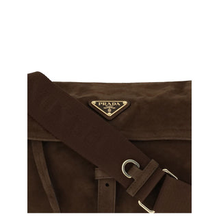 Prada Explore medium Suede Shoulder Bag