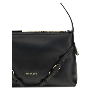 Givenchy Black Calf Leather Bos Taurus Shoulder Bag
