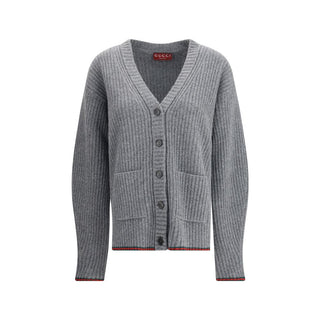 Gucci Gray Wool Cardigan