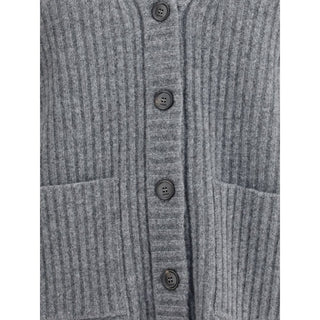Gucci Gray Wool Cardigan