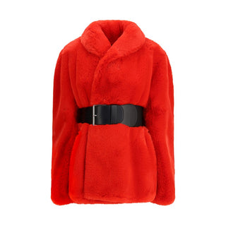 Balenciaga Wrap Faux Fur Coat