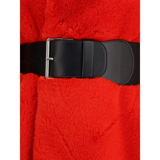 Balenciaga Wrap Faux Fur Coat
