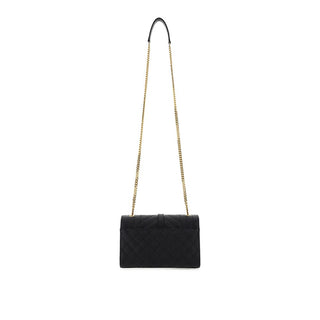 Saint Laurent Black Calf Leather Bos Taurus Shoulder Bag